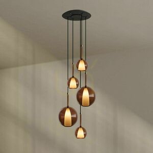 Luster s.luce Belluna 5-svetelný sklenený moderný Ø 60 cm small 12