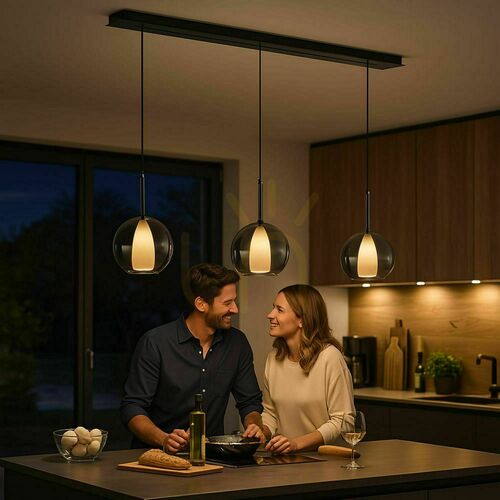 Skontrolujte Luster s.luce Belluna 3-plameňový sklo kov priehľadný moderný