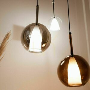 Luster s.luce Belluna 3-plameňový sklo/kov, viacfarebný, stmievateľný small 11