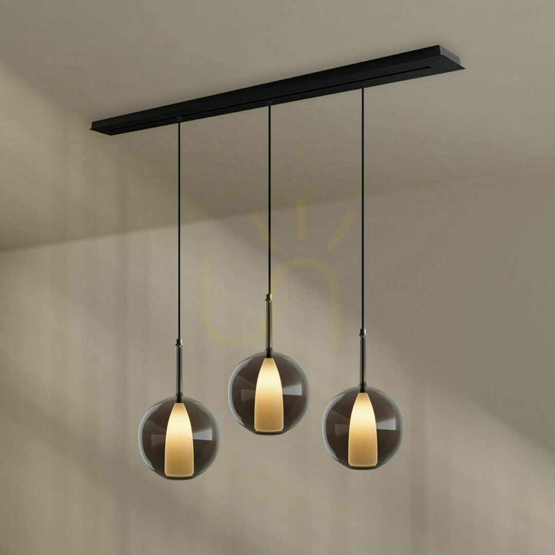 vyhliadka Luster s.luce Belluna 3x E27 sklenený číry moderný 24 cm Luster s.luce Belluna 3x E27 sklenený číry moderný 24 cm