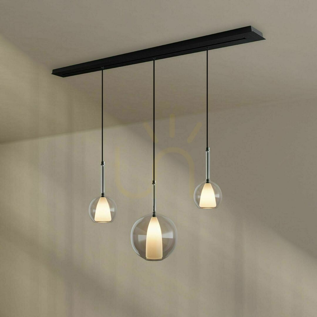 Displej Luster s.luce Belluna dymové sklo 3-plameňový E27 moderný Luster s.luce Belluna dymové sklo 3-plameňový E27 moderný