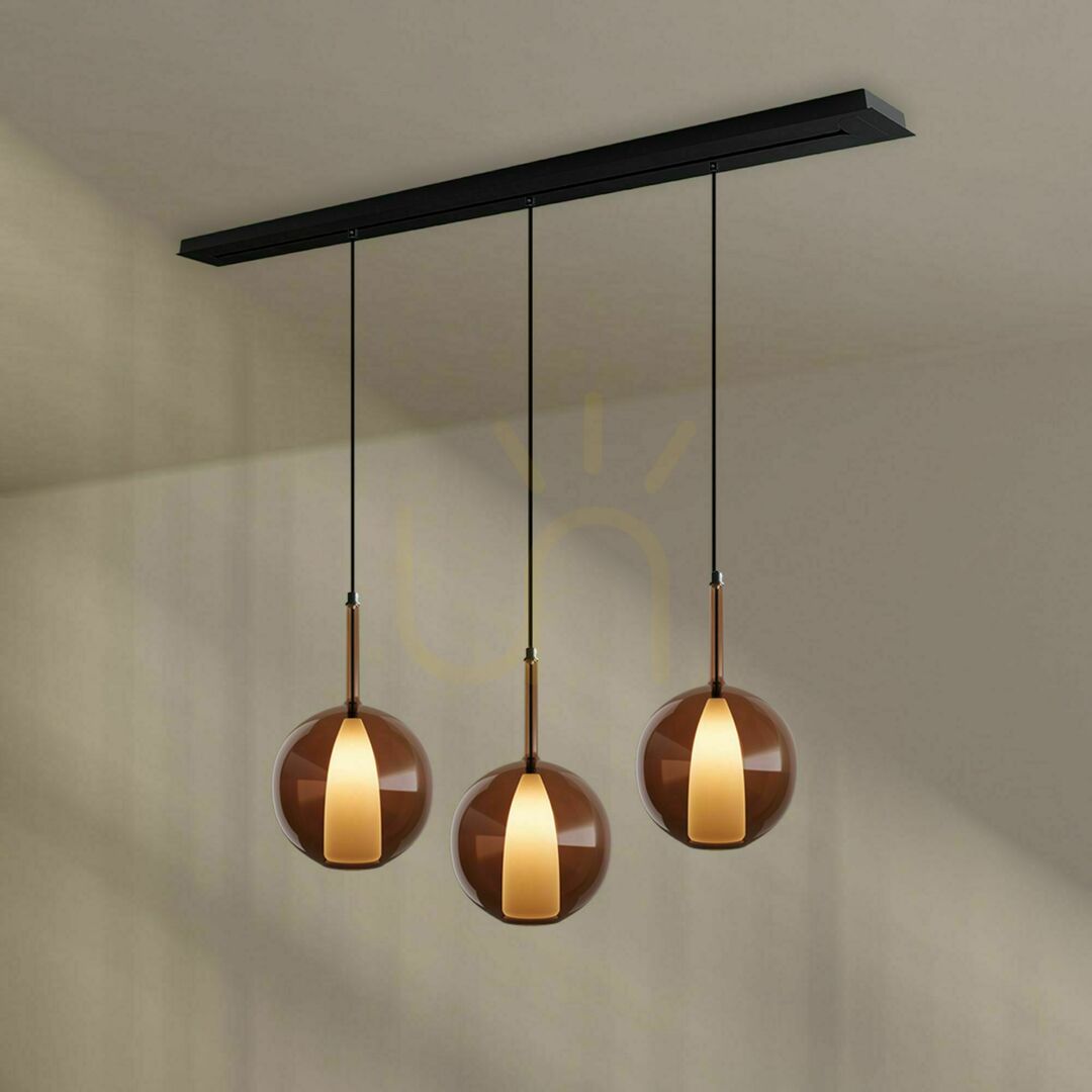 Skontrolujte Luster s.luce Belluna dymové sklo 3-plameňový E27 moderný Luster s.luce Belluna dymové sklo 3-plameňový E27 moderný