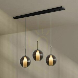 Luster s.luce Belluna dymové sklo 3-plameňový E27 moderný 6 Luster s.luce Belluna dymové sklo 3-plameňový E27 moderný small 6