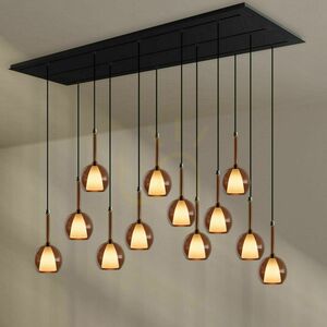 Luster s.luce Belluna 12-plameňový viacfarebný sklo a kov, E14, 150 cm small 4