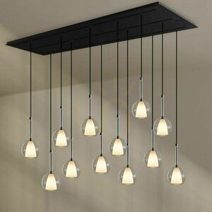 Luster s.luce Belluna 12-ramenný sklenený moderný viacfarebný E14/E27 small 7