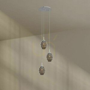 Luster s.luce Echos 3-plameňový, viacfarebný, Ø 40 cm, E27, minimalistický 6 Luster s.luce Echos 3-plameňový, viacfarebný, Ø 40 cm, E27, minimalistický small 6