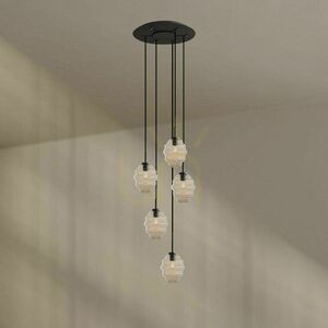 Luster s.luce Echos 5-ramenný multicolor Ø 60 cm E27 IP20 small 3