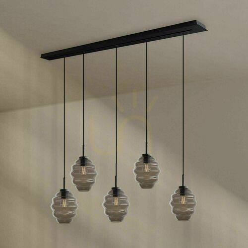 Skontrolujte Luster s.luce Echos čierny 5-plameňový sklo kov E27 160 cm