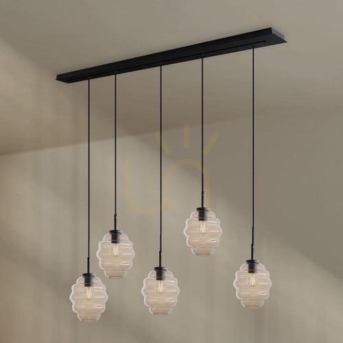 Skontrolujte Luster s.luce Echos 5-plamenný sklenený transparentný 18 cm E27