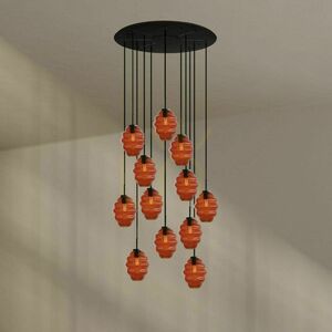 Luster s.luce Echos 12-ramenný čierny sklo kov Ø 80 cm 1 Luster s.luce Echos 12-ramenný čierny sklo kov Ø 80 cm small 1