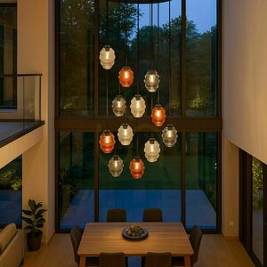 Luster s.luce Echos 12-ramenný čierny sklo kov Ø 80 cm 0 Luster s.luce Echos 12-ramenný čierny sklo kov Ø 80 cm small 0