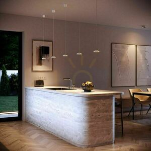 Luster s.luce Santa Air LED čierny 5-žiarový závesný 160 cm small 7
