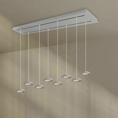 Skontrolujte Luster s.luce Santa Air LED čierny 8-plameňový 160 cm nad jedálenský stôl