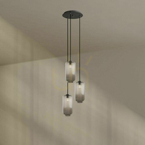 Skontrolujte Luster s.luce Velo sklenený transparentný 3-plameňový Ø40 cm 500 cm kabel