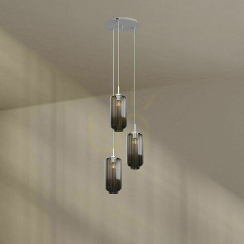 Skontrolujte Luster s.luce Velo biely 3-plameňový sklenený moderný Ø 40 cm