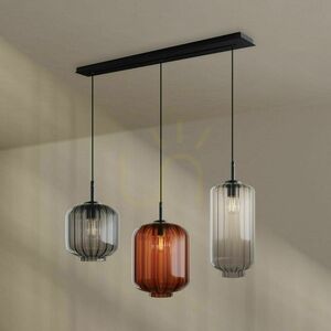 Závesné svietidlo s.luce Velo 3x E27 transparentné sklo minimalistické 120 cm 4 Závesné svietidlo s.luce Velo 3x E27 transparentné sklo minimalistické 120 cm small 4