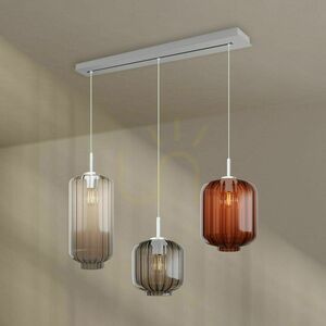 Závesné svietidlo s.luce Velo 3x E27 transparentné sklo minimalistické 120 cm 9 Závesné svietidlo s.luce Velo 3x E27 transparentné sklo minimalistické 120 cm small 9