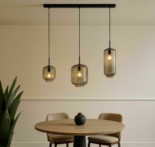 Skontrolujte Závesné svietidlo s.luce Velo čierne 3x E27 sklo kov 120 cm