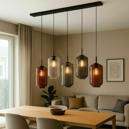 Skontrolujte Luster s.luce Velo 5-plameňový hnedý sklo/kov Ø 18 cm IP20