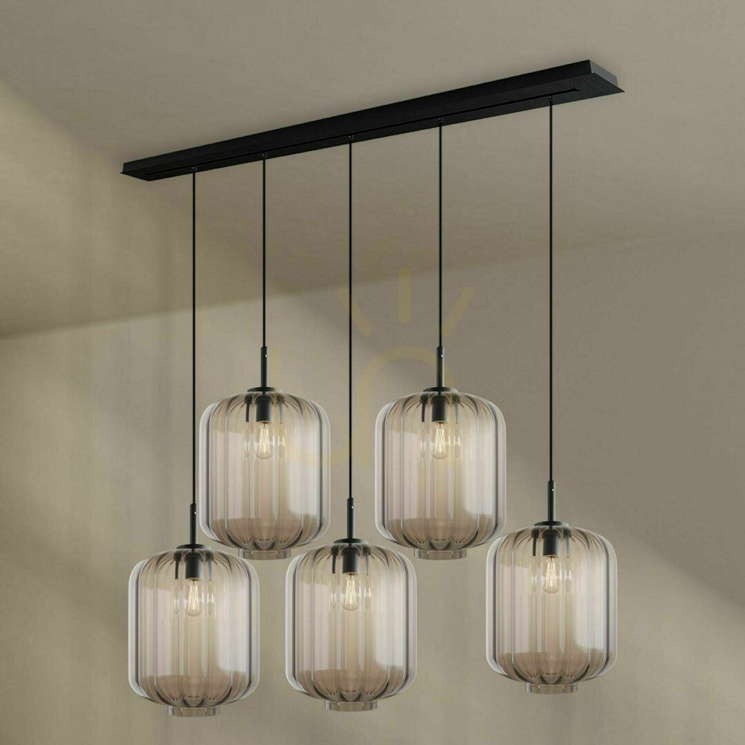Displej Luster s.luce Velo biely sklenený moderný 5-plameňový 25 cm Luster s.luce Velo biely sklenený moderný 5-plameňový 25 cm
