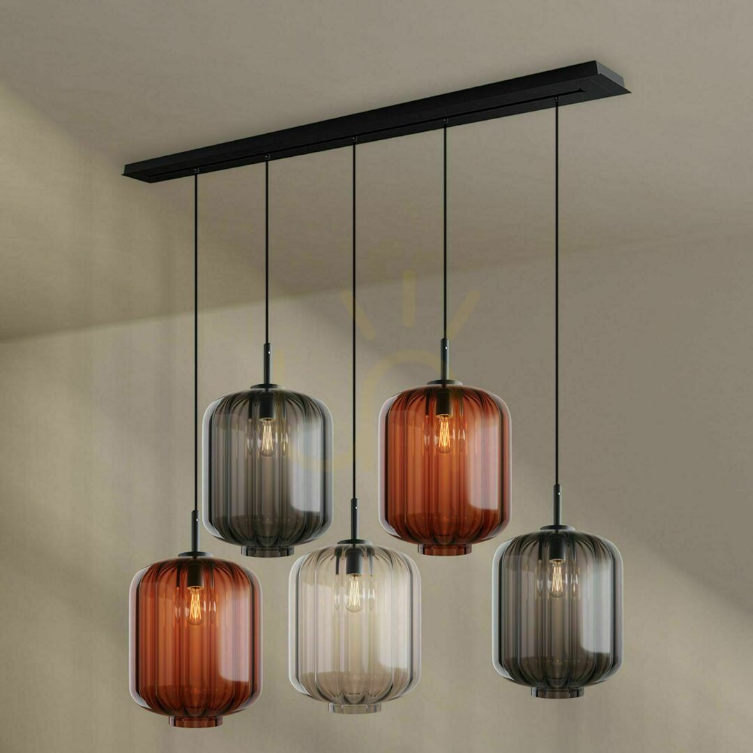Šou Luster s.luce Velo biely sklenený moderný 5-plameňový 25 cm Luster s.luce Velo biely sklenený moderný 5-plameňový 25 cm