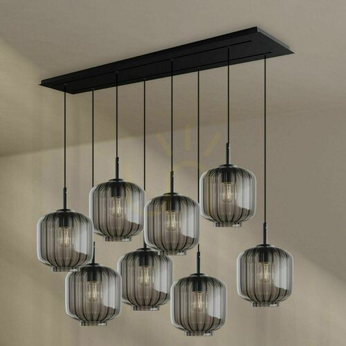 Skontrolujte Luster s.luce Velo čierny sklenený 8-ramenný Ø 20 cm