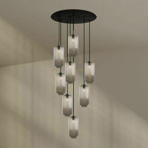 Luster s.luce Velo biely sklenený 8-ramenný galériový Ø 80 cm small 4