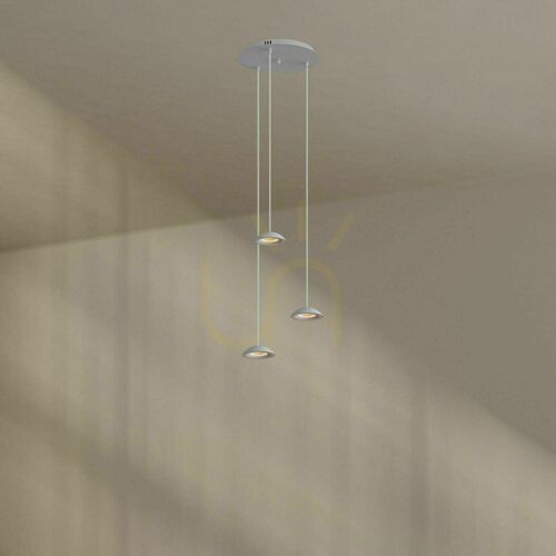 Skontrolujte Závesné LED svietidlo s.luce Santa Air biele 3-ramenné Ø 40 cm