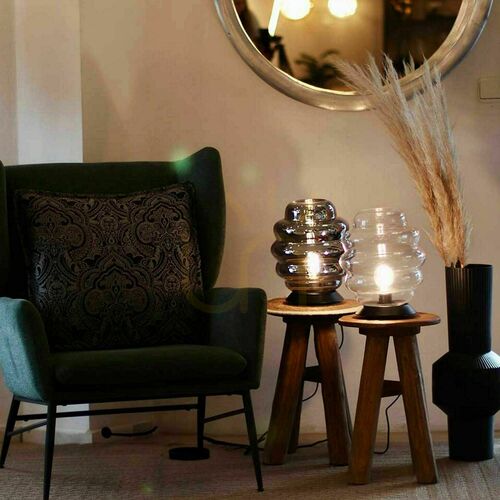 Skontrolujte Stolná lampa s.luce Echos sklo priehľadná E27 moderná 31 cm