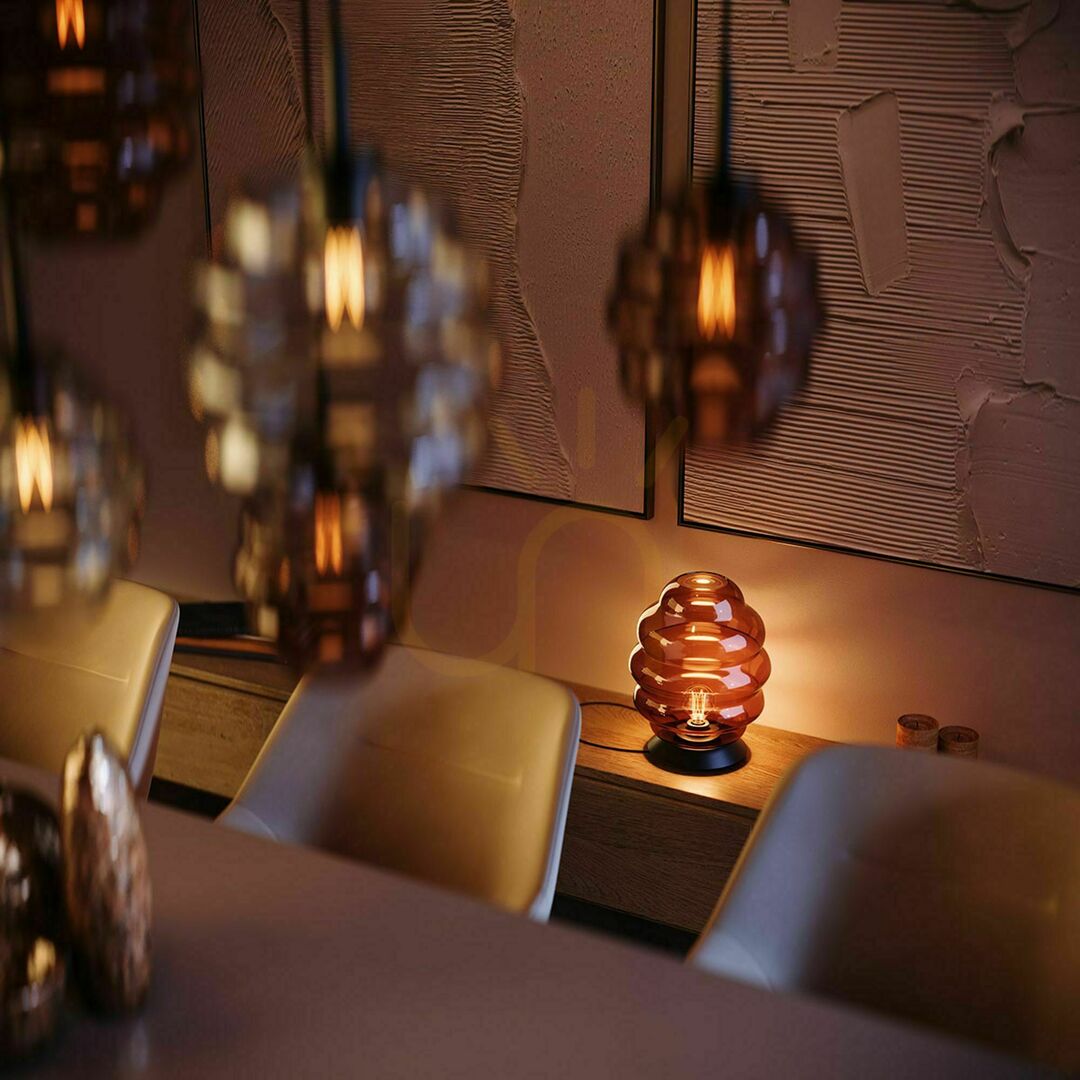 Náhľad Stolná lampa s.luce Velo čierna sklo E27 31 cm Stolná lampa s.luce Velo čierna sklo E27 31 cm