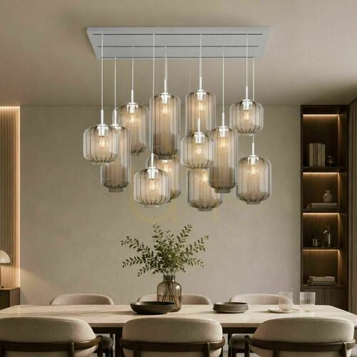 Skontrolujte Luster s.luce Velo s 12 svetelnými bodmi sklenený moderný Ø18/20/25 cm