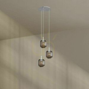 Luster s.luce Velo biely sklenený 3-svetelný Ø 40 cm, E27 small 6