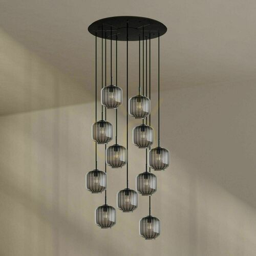 Skontrolujte Luster s.luce Velo čierny 12-ramenný Ø 80 cm sklo, kov, E27