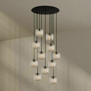 Luster s.luce Velo 12-ramenný priehľadný sklenený Ø 80 cm E27 stmievateľný small 3
