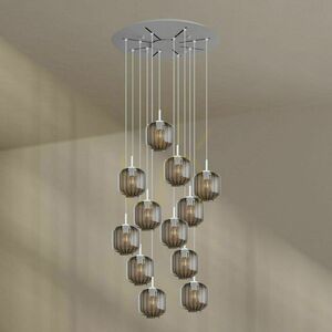 Luster s.luce Velo 12-ramenný priehľadný sklenený Ø 80 cm E27 stmievateľný small 7