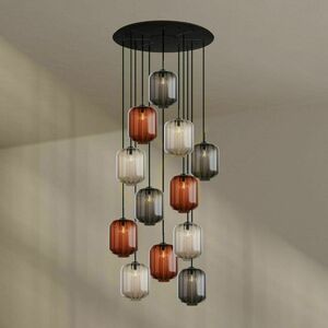Luster s.luce Velo Galeria 12-ramenný hnedý sklenený 80 cm small 7