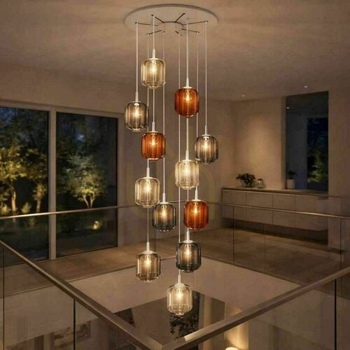 Skontrolujte Luster s.luce Velo 12-ramenný hnedý sklo kov Ø 80 cm Ø 25 cm