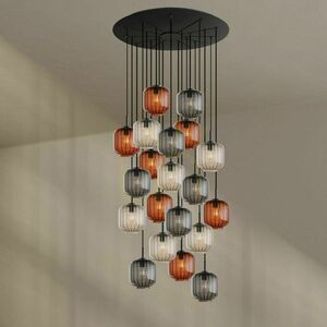 Luster s.luce Velo hnedý sklenený 20-ramenný Ø 120 cm small 7