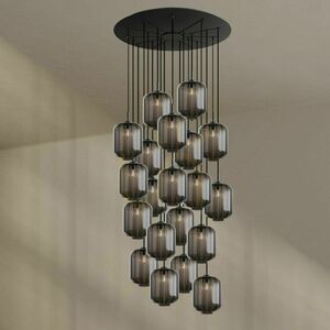 Luster s.luce Velo hnedý sklenený 20-ramenný Ø 120 cm 25 cm small 4
