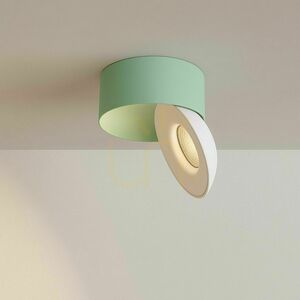 Stropný LED reflektor s.luce Santa Fresh ružový otočný stmievateľný small 5