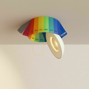 Stropný LED reflektor s.luce Santa Fresh ružový otočný stmievateľný small 7