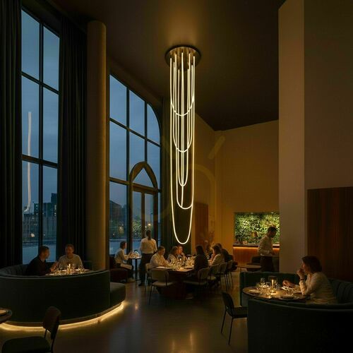 Skontrolujte Luster s.luce Arion Organic XXL LED čierny moderný 6-ramenný teplé svetlo