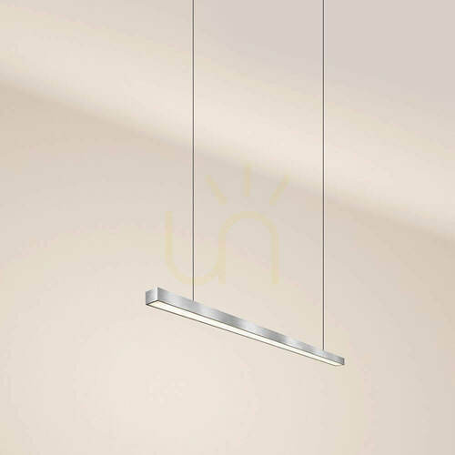 Skontrolujte Závesné LED svietidlo s.luce Oris XL strieborné 120 cm 4000 K