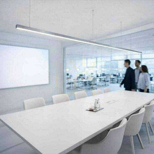Skontrolujte Závesné LED svietidlo s.luce Oris XL strieborné 4000 K kancelárske 160 W