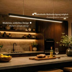 Závesné svietidlo s.luce Oris LED lineárne strieborné 4000 K pre kanceláriu small 1
