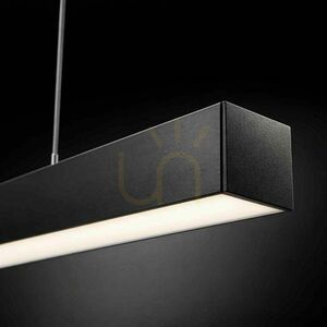 Závesné svietidlo s.luce Oris LED lineárne strieborné 4000 K pre kanceláriu small 6