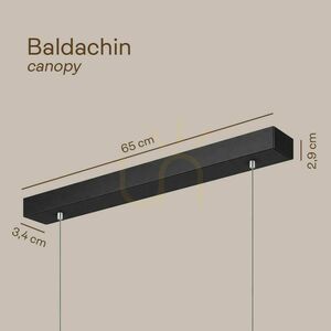 Závesné LED svietidlo s.luce Oris Linear čierne 2700 K small 5