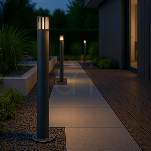 Skontrolujte Záhradné stĺpikové svietidlo TK-Lighting RIBO Gray 16172, sivé, 80 cm, E27 IP54