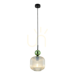 Závesné svietidlo TK-Lighting Sophia Big 11372 – zelené, koňakové sklo, 1×E27 small 6