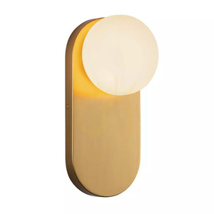 Nástenná lampa Ariel – 1 svetelný zdroj – matné zlato od Elstead small 0